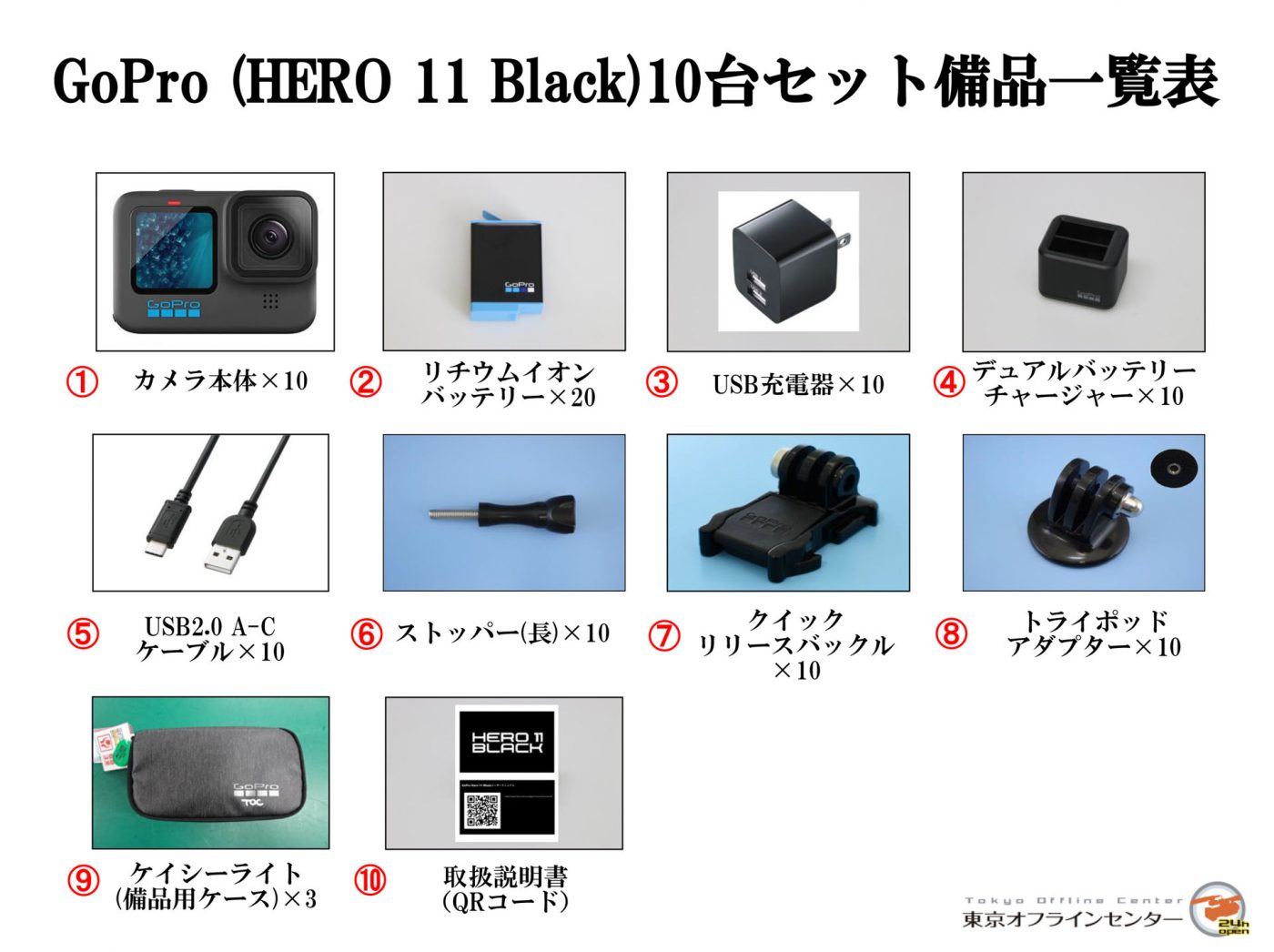 GoPro (HERO 11 Black)10台セット｜撮影機材レンタルからポスプロ・MA ...